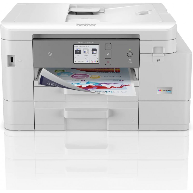 Brother MFC-J4535DW INKvestment-Tank All-in-One Color Inkjet Printer with NFC, Duplex and Wireless Printing Plus Up to 1-Year of Ink in-Box
