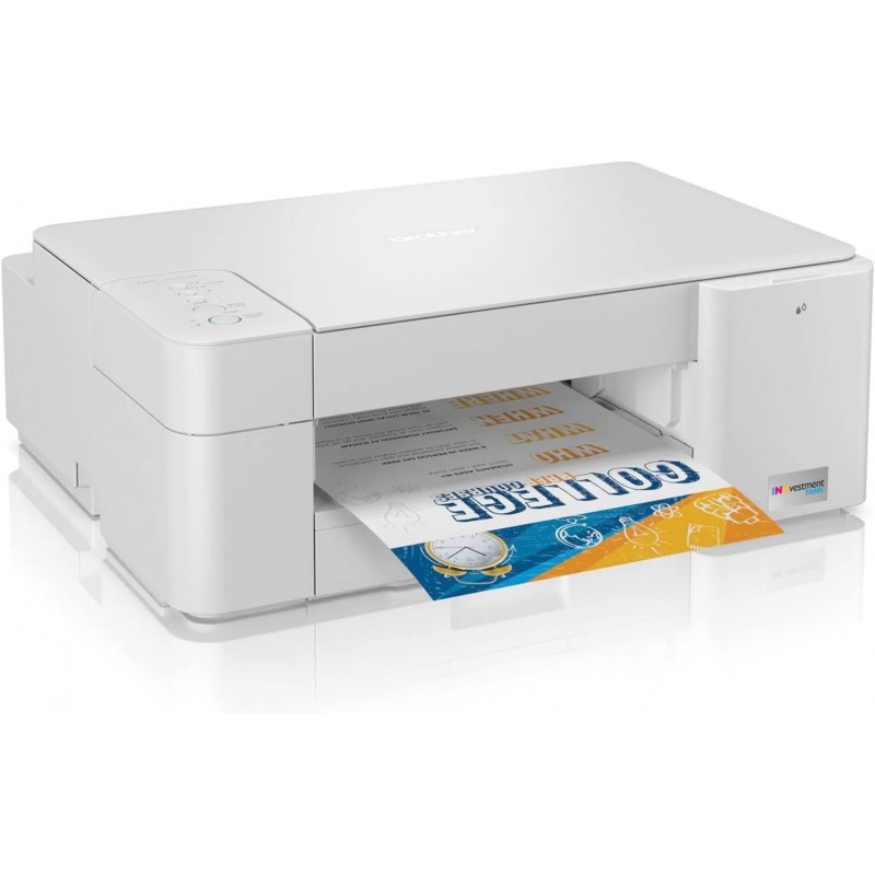 Brother MFC-J1205W INKvestment-Tank Wireless Multi-Function Color Inkjet Printer with Up to 1-Year in Box,white