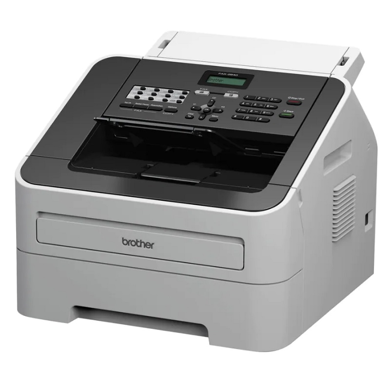 Brother IntelliFAX 2840 – Multifunction printer – B/W – laser – Legal (8.5 in x 14 in) (original) – A4/Legal (media) – up to 21 ppm (copying) – up to 21 ppm (printing) – 250 sheets – 33.6 Kbps – USB 2.0